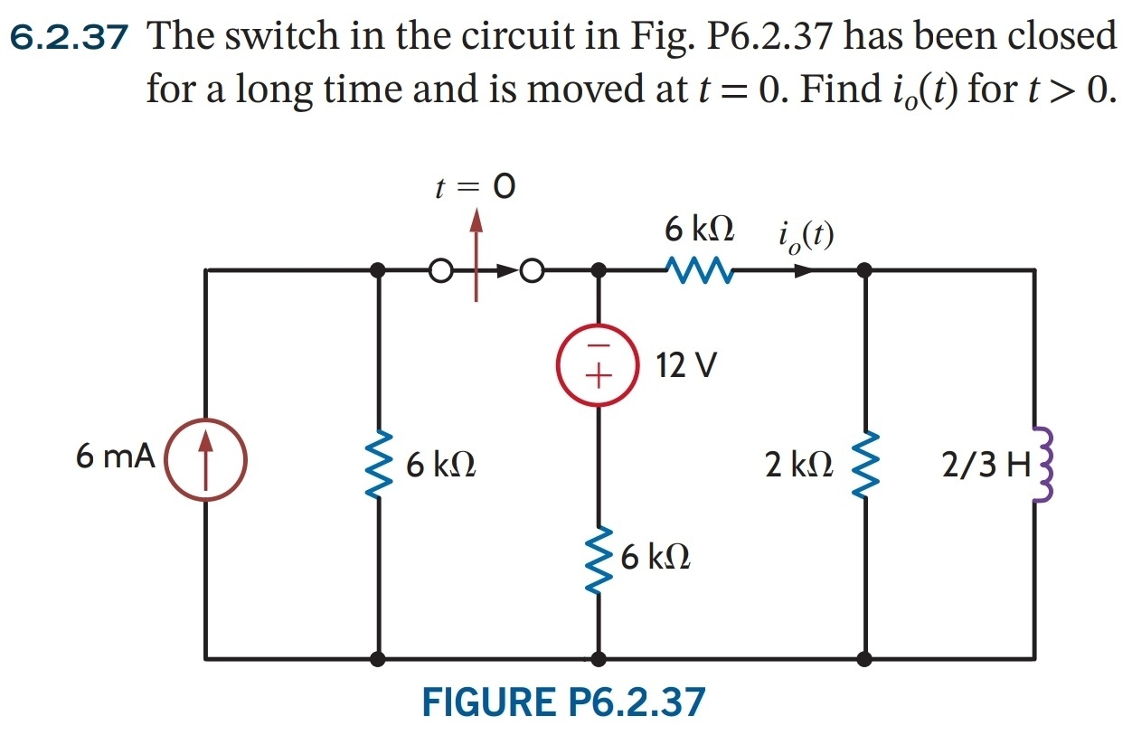 Solved The Switch In The Circuit In Fig P Chegg