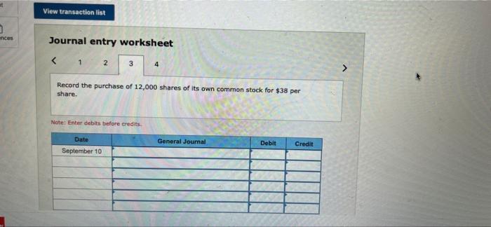 Solved Exercise B Record Issuance Of Stock And Treasury Chegg