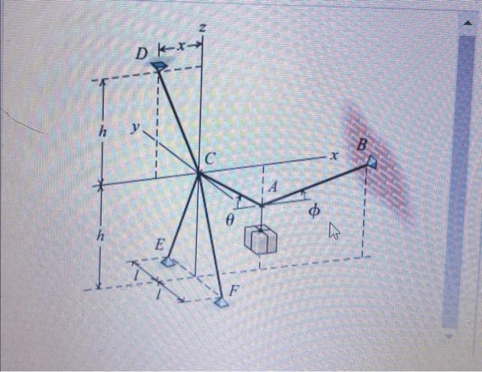 Solved As Shown A System Of Cables Suspends A Crate Chegg