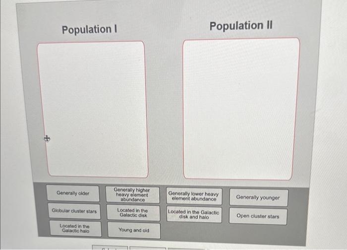 Distinguish Between Population I And Population Ii Chegg