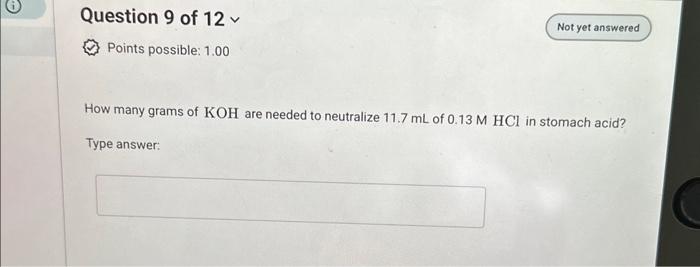 Solved How Many Grams Of KOH Are Needed To Neutralize 11 7 Chegg