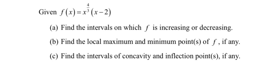 Solved Given F X X X A Find The Intervals On Which F Chegg