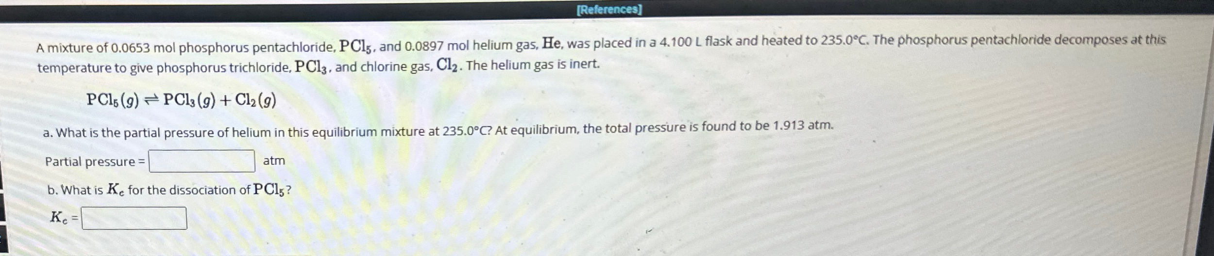 Solved A Mixture Of Mol Phosphorus Pentachloride Chegg