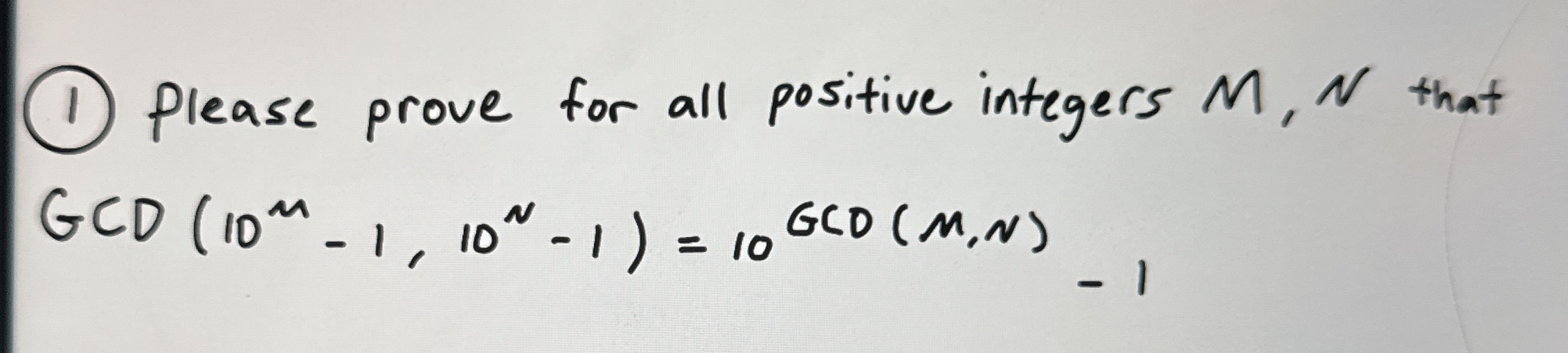 Please Prove For All Positive Integers M N That Chegg