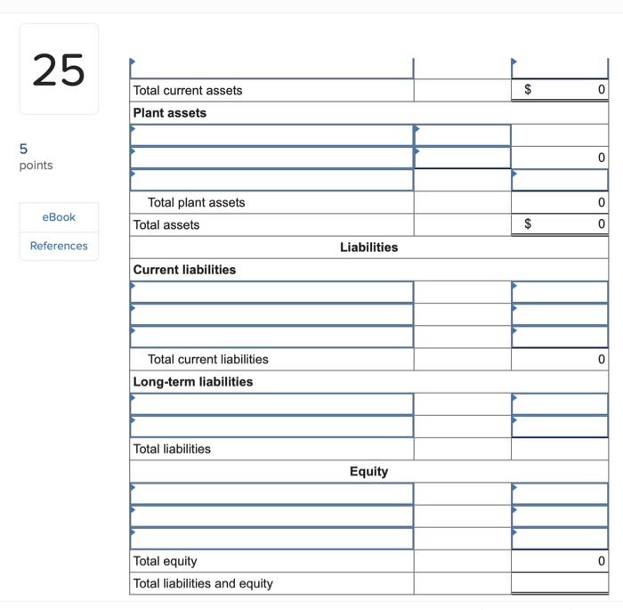 Solved Exercise Algo Preparing A Balance Sheet Lo C Chegg