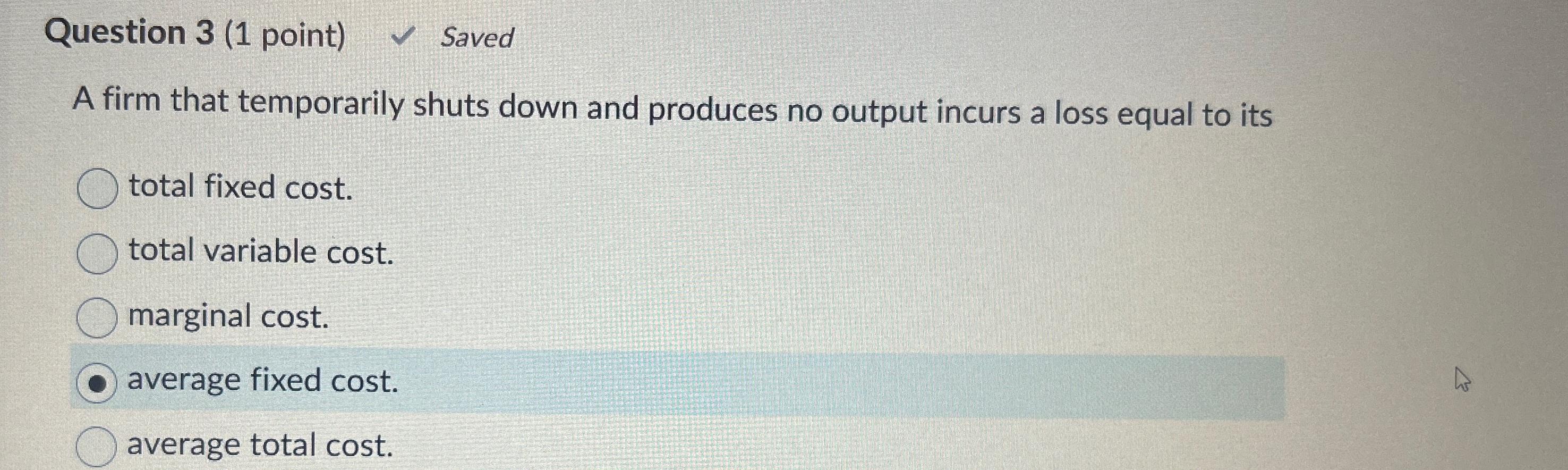 Solved Question Point Saveda Firm That Temporarily Chegg