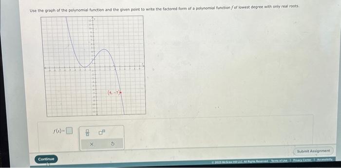 Solved Use The Graph Of The Polynomial Function And The Chegg