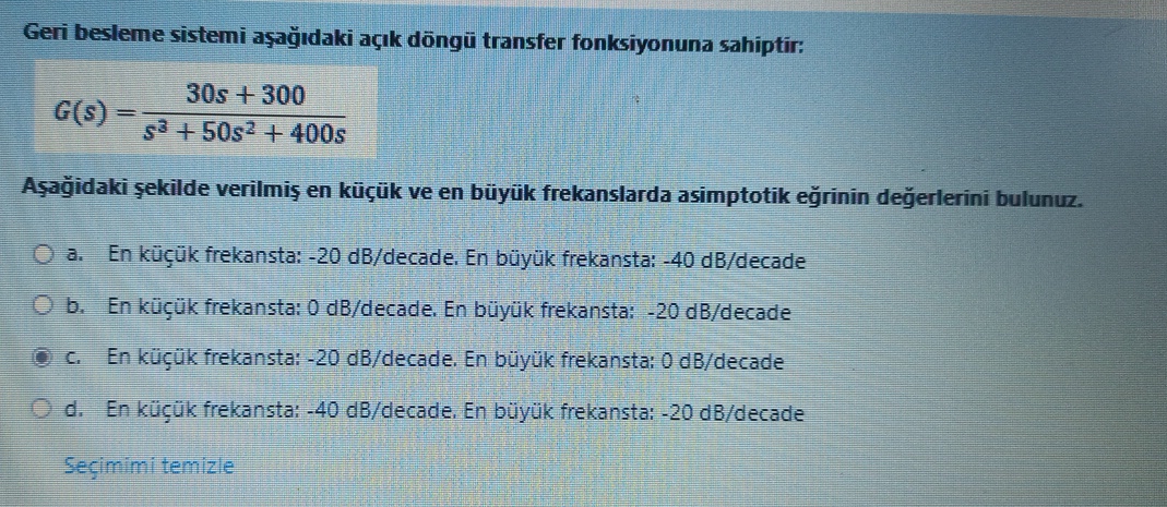 Solved Geri Besleme Sistemi A A Dak A K D Ng Transfer Chegg