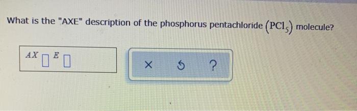 Solved What Is The Axe Description Of The Phosphorus Chegg