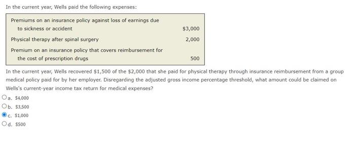 Solved In The Current Year Wells Paid The Following Chegg