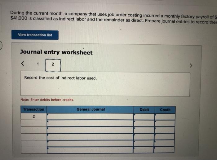 Solved During The Current Month A Company That Uses Job Chegg