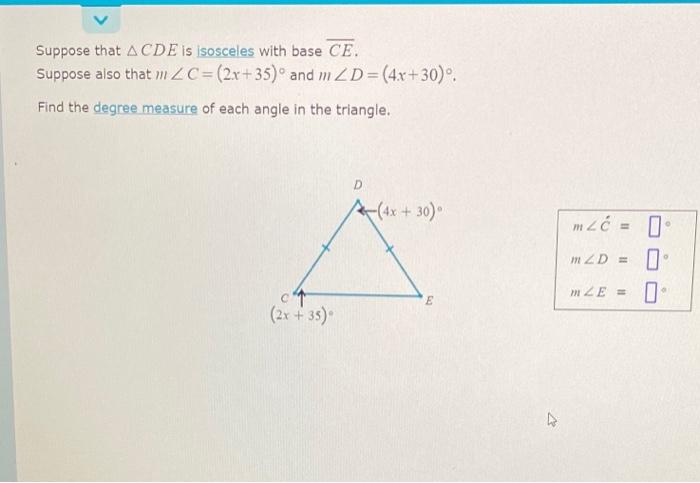 Solved Suppose That ACDE Is Isosceles With Base CE Suppose Chegg