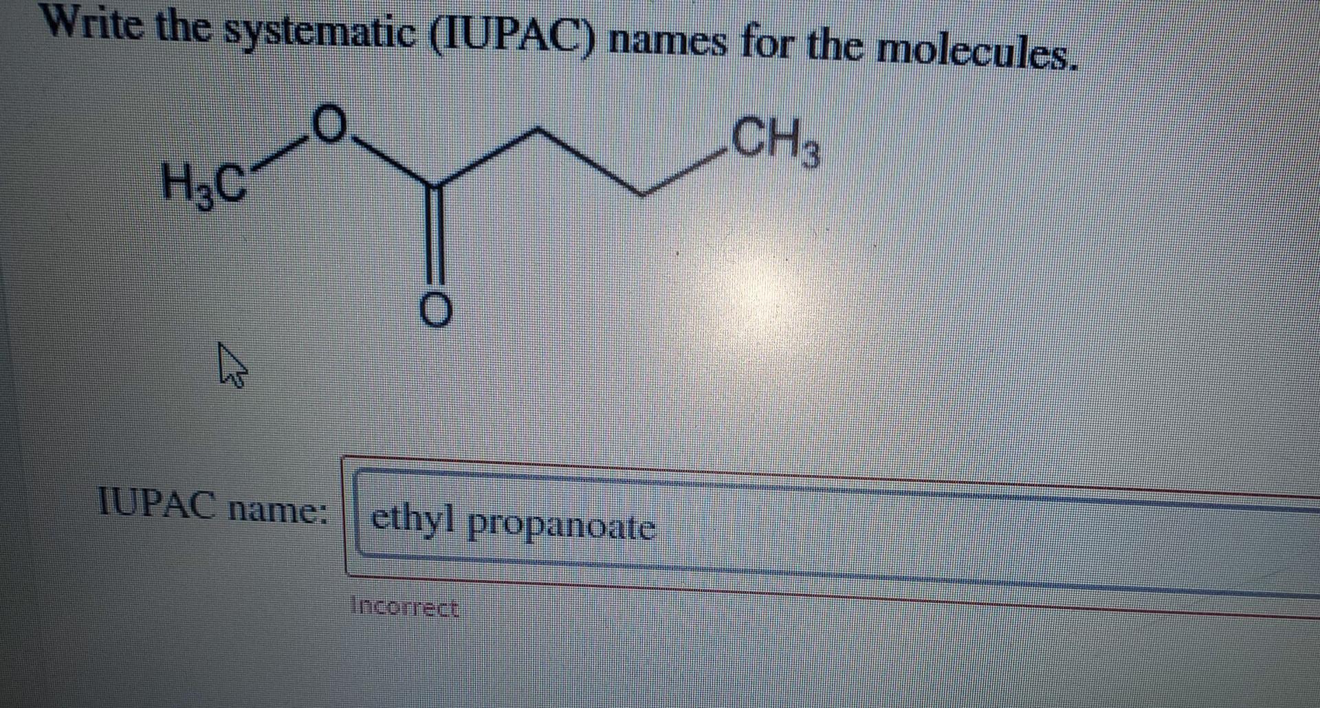 Solved Write The Systematic Iupac Names For The Molecules Chegg