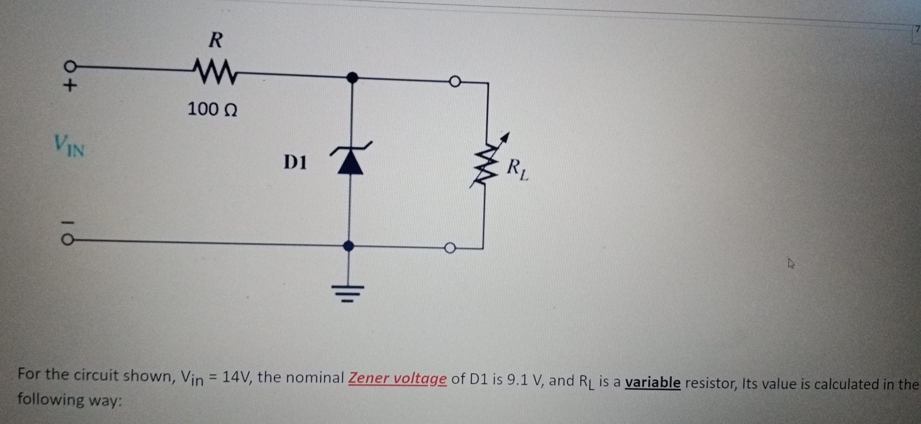 Solved R W Vin D Me Rl O For The Circuit Shown Chegg