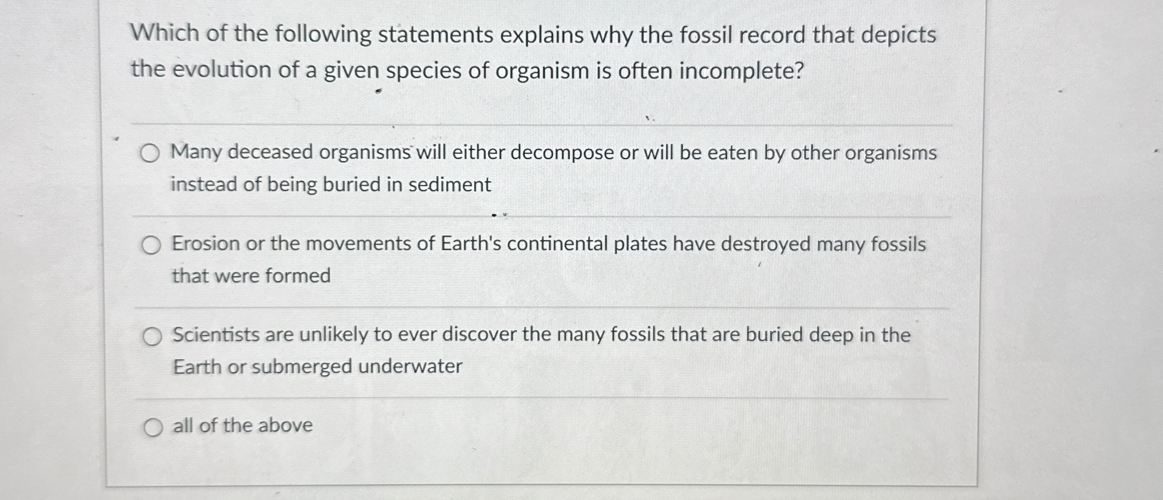 Solved Which Of The Following Statements Explains Why The Chegg