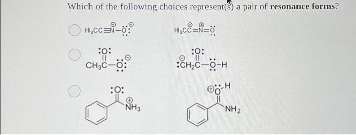 Solved Which Of The Following Choices Represent S A Pair Of Chegg