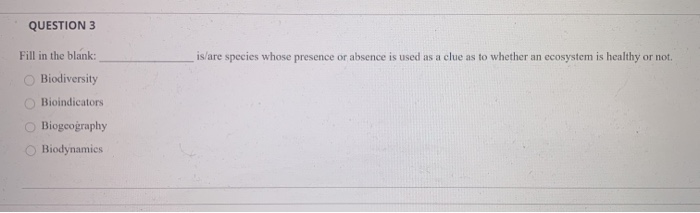 Solved QUESTION 1 What Is The Species Richness Of The Chegg