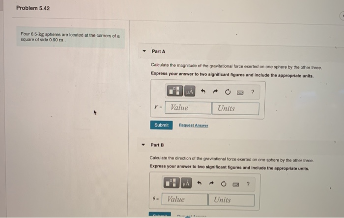 Solved Problem Four Kg Spheres Are Located At The Chegg