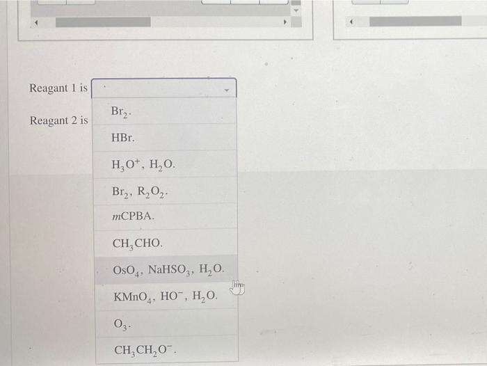 Solved Provide The Missing Reagents And Organic Structures Chegg