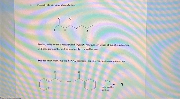 Solved Consider The Structure Shown Below Predict Using Chegg