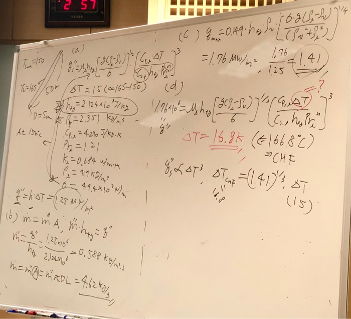 Solved Nucleate Boiling Ht In A Gas Fired Boiler Chegg