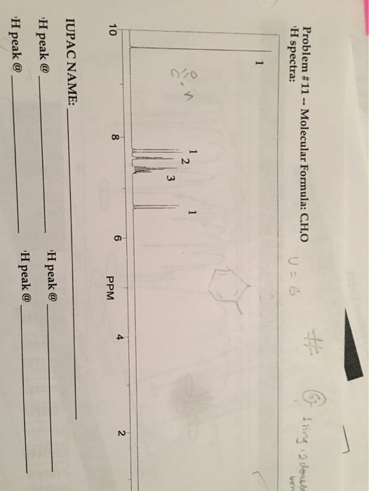 Solved Problem 8 Molecular Formula CH O N H Spectra U Chegg