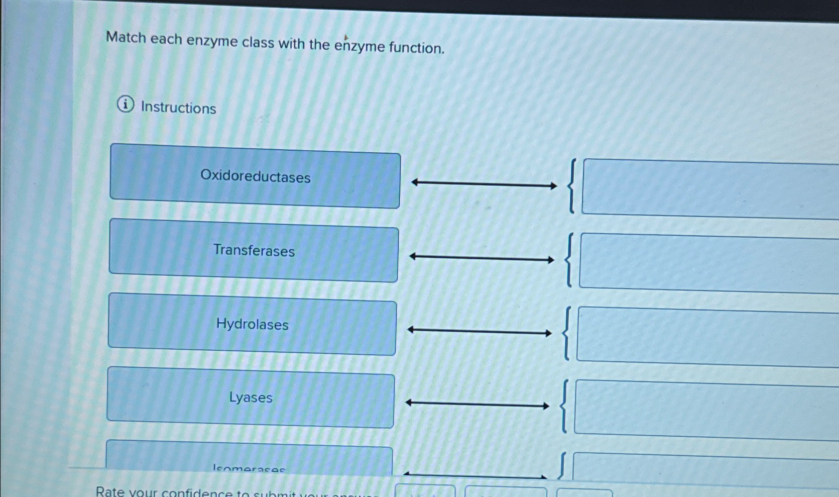 Solved Match Each Enzyme Class With The Enzyme Function I Chegg