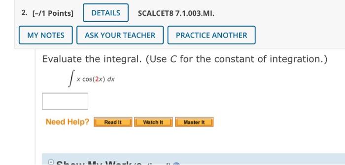 Solved Points Details Scalcet Mi My Notes Chegg