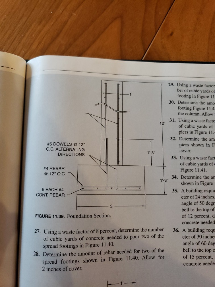 Solved Figure Fox Each Cont Rebar Using A Chegg