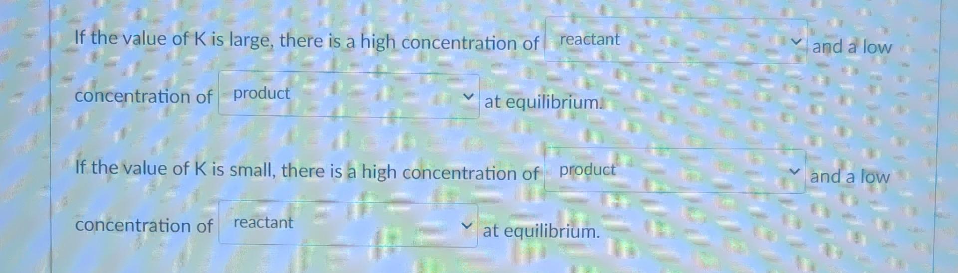 Solved Which Of The Following Is The Correct Equilibrium Chegg