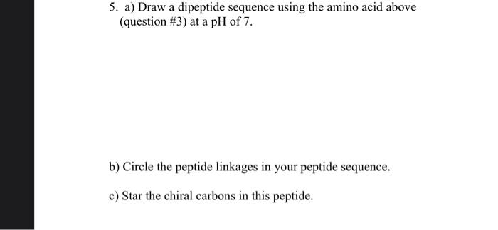 Solved Draw The Structure Formula For The Zwitterion Of Chegg