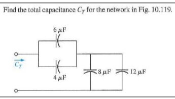 Solved Find The Total Capacitance CT For The Network In Chegg