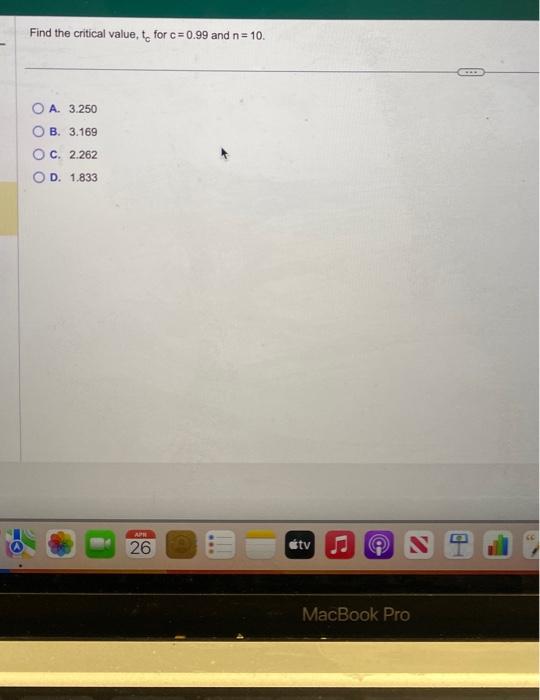 Solved Find The Critical Value Tc For C And N A Chegg