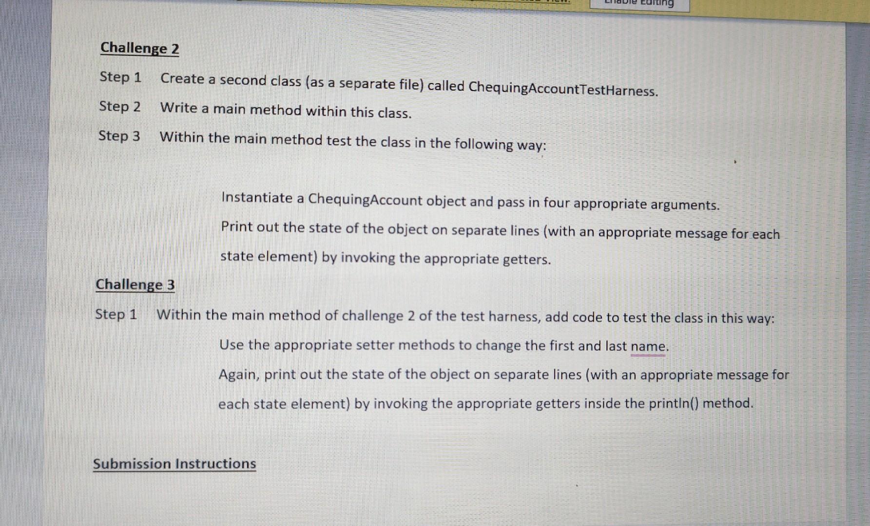 Solved Setters Getters Constructors Introduction The Chegg