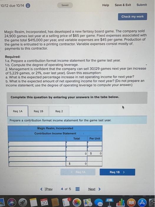 Solved Due Saved Help Save Exit Submit Check Chegg