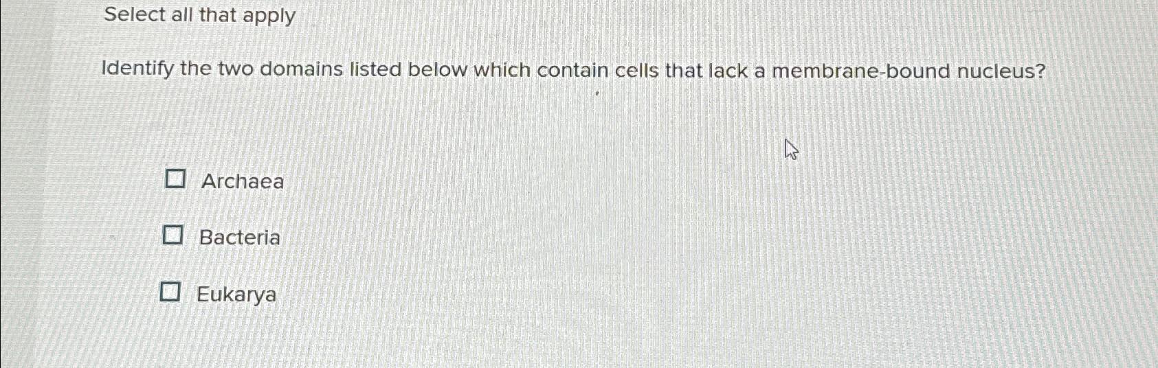 Solved Select All That Applyidentify The Two Domains Listed Chegg