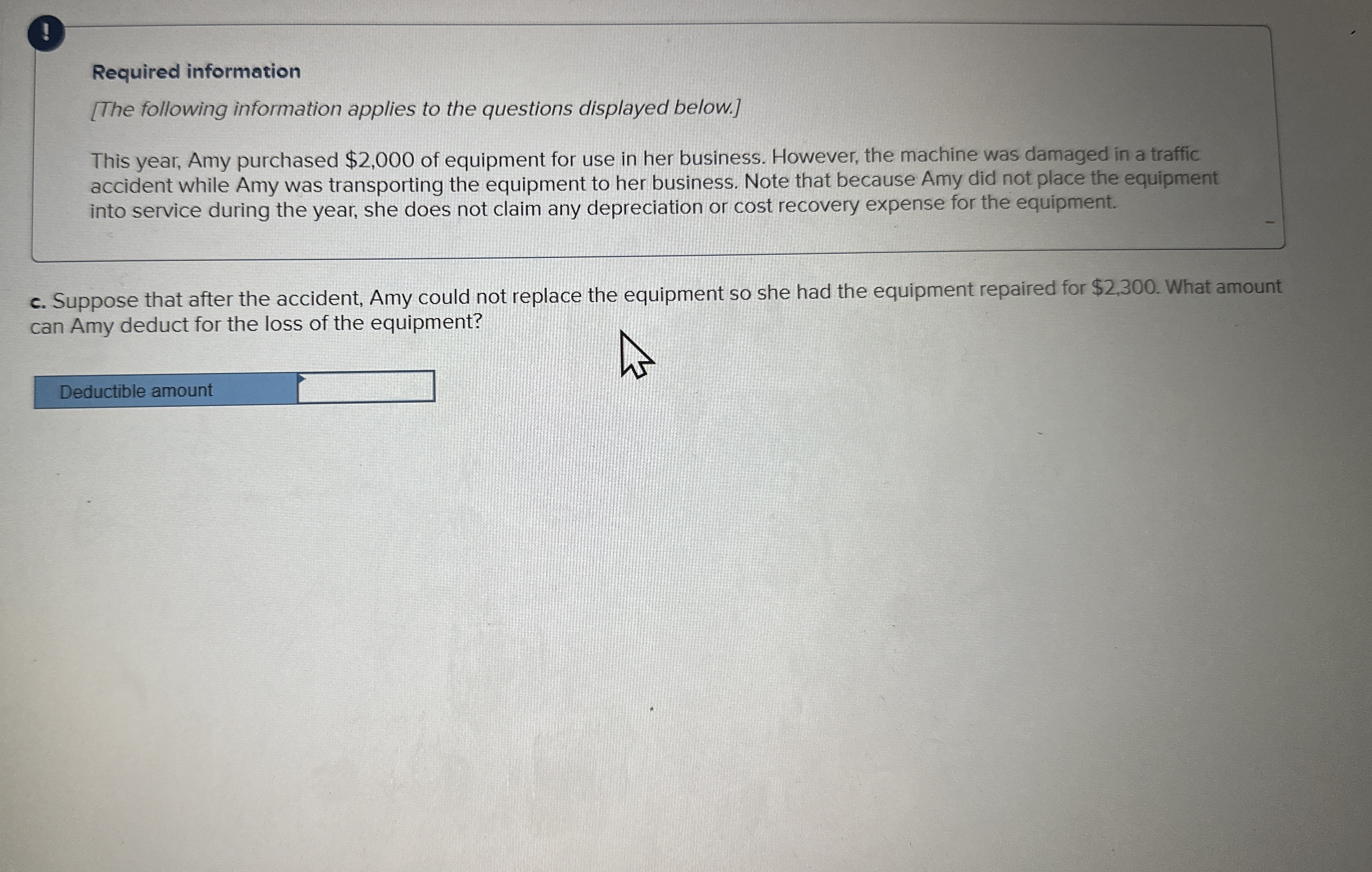 Solved Required Information The Following Information Chegg