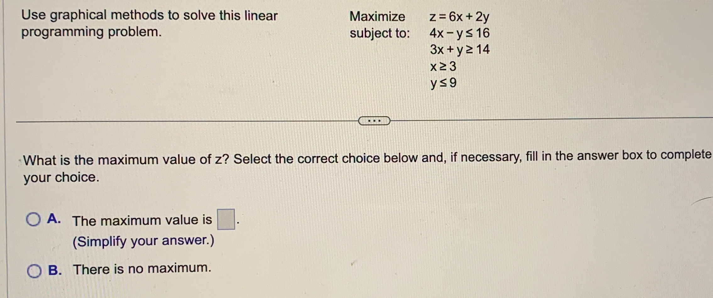 Solved Use Graphical Methods To Solve This Linear Chegg