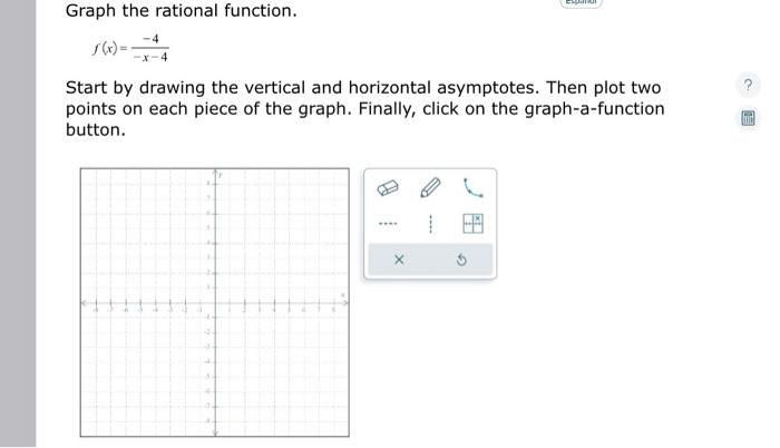 Solved Graph The Rational Function F X X Start By Chegg