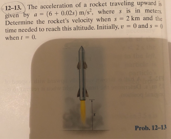 Solved The Acceleration Of A Rocket Traveling Upward Chegg