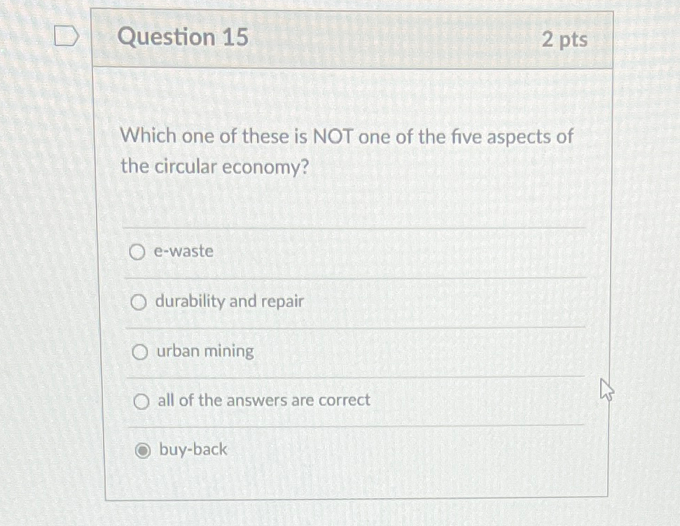 Solved Question Ptswhich One Of These Is Not One Of The Chegg