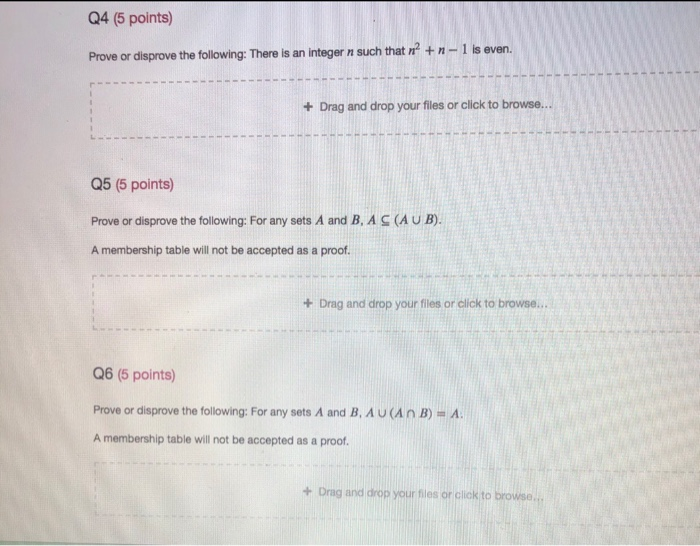 Solved Q Points Prove Or Disprove The Following There Chegg