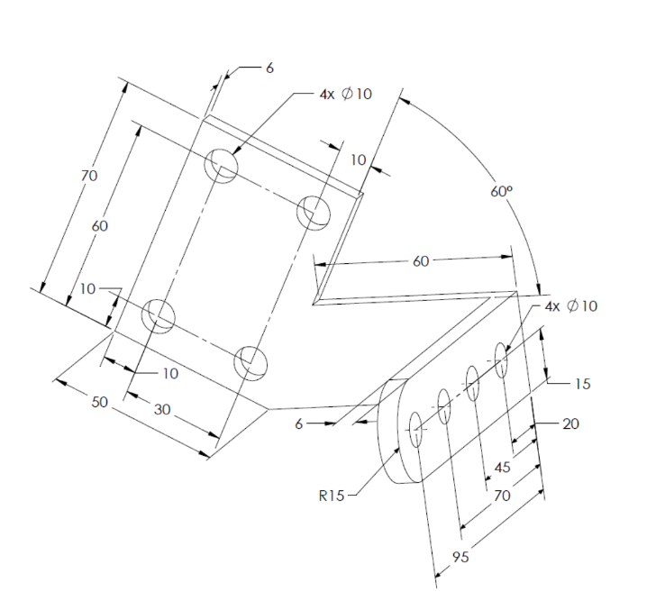 Solved Create This Part In Solidworks Using Ips Units Chegg