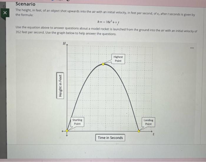 Solved The Height In Feet Of An Object Shot Upwards Into Chegg