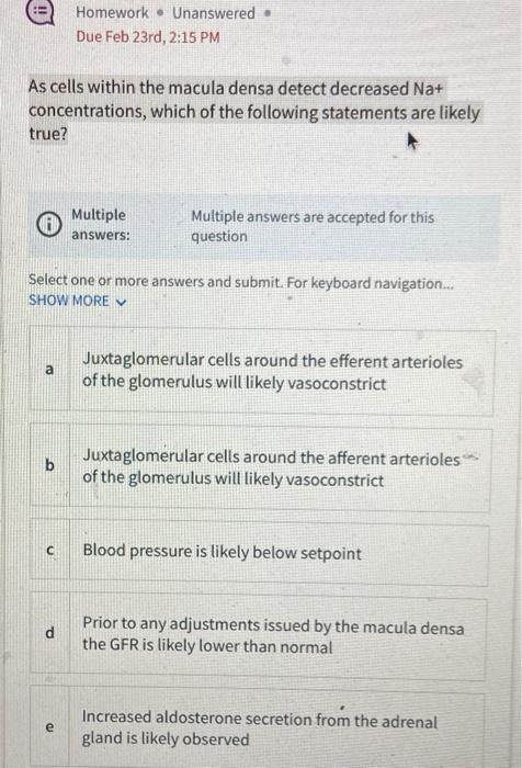 Solved Homework Unanswered Due Feb 23rd 2 15 PM As Cells Chegg