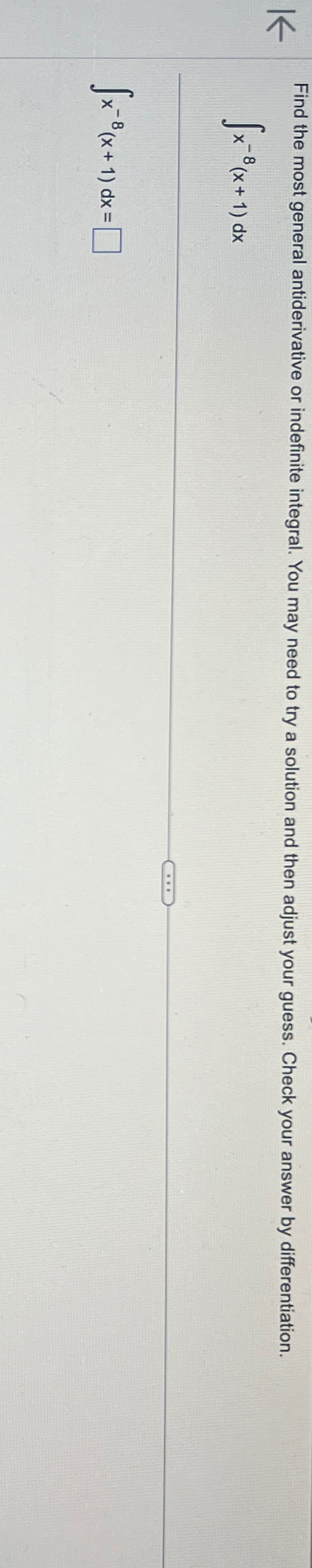 Solved Find The Most General Antiderivative Or Indefinite Chegg