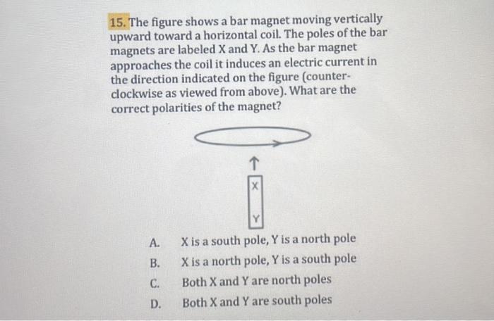 Solved 14 A Metal Rod PQ Is Part Of A Closed Circuit And Chegg