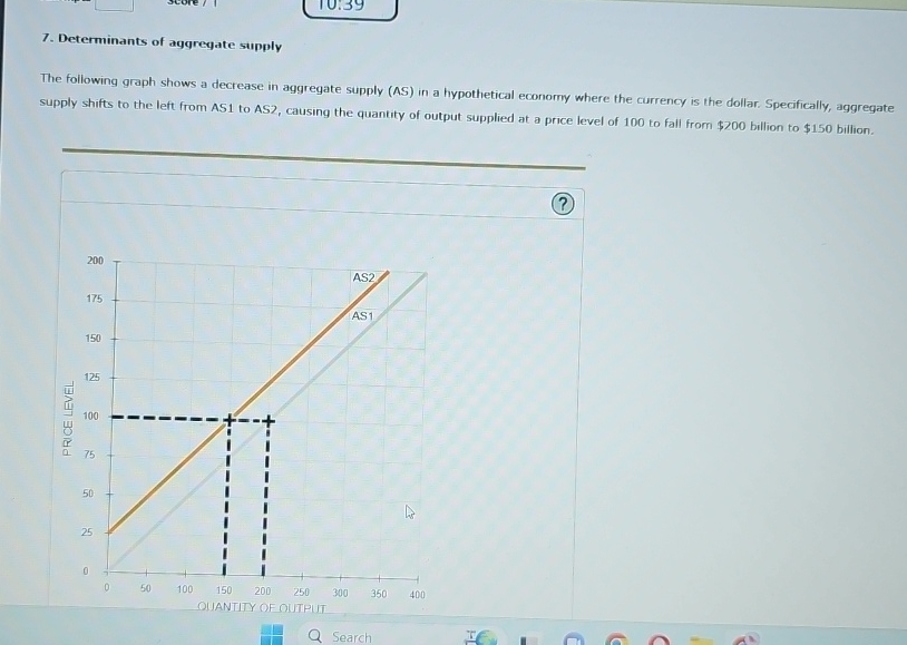 Solved Determinants Of Aggregate SupplyThe Following Graph Chegg