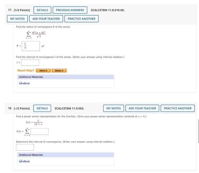 Solved Points Details Previous Answers Scalcet M Chegg