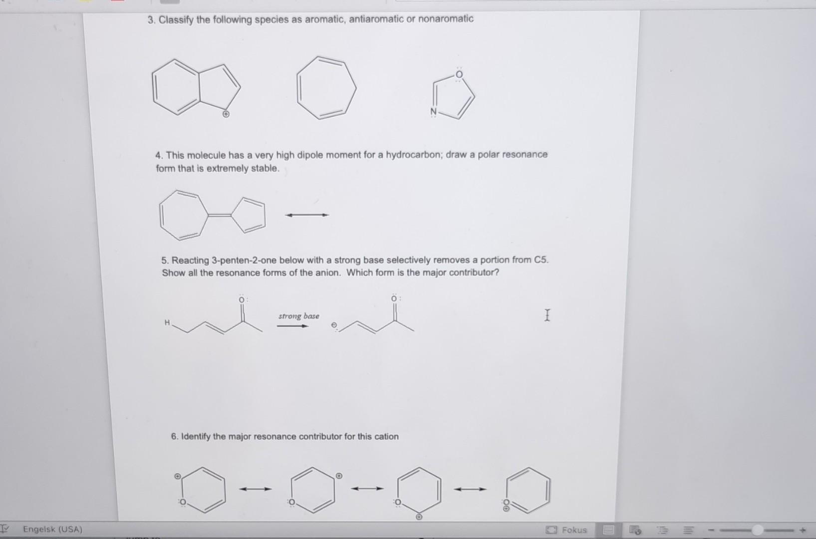 2 Which Of The Following Species Has A Conjugated Chegg Chegg